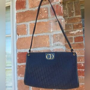 Dior Navy Blue Shoulder Bag - Authentic